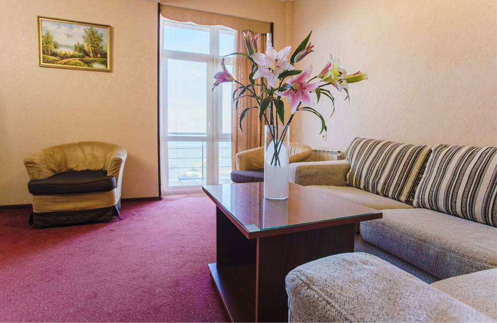 2-х комнатный двухместный номер первой категории в отеле Евразия, Анапа